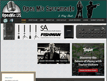 Tablet Screenshot of openmicsacramento.com